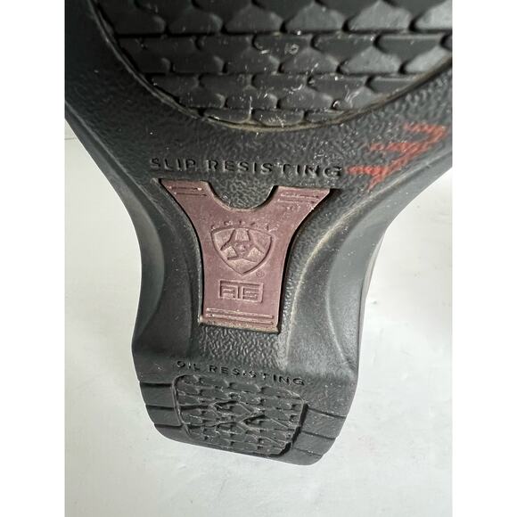 ARIAT Women’s Steel Toe Safety Clogs Black Slip On Shoes Size 7C (Wide) - Picture 9 of 11